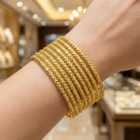 النگو دامله زرد تابان AA010 - Image 2