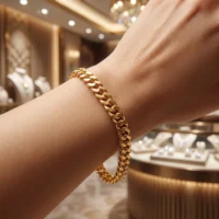 دستبند سوپرلایت کارتیه ۱۴۰ زرد گلستانه DG035 - Image 2