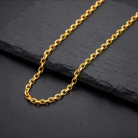زنجیر سوپرلایت شانل بغل تخت تک رشته گلستانه ZG035