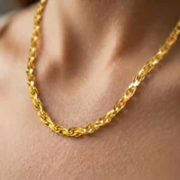 زنجیر شانل بغل تخت ضخیم ZG047 - Image 2