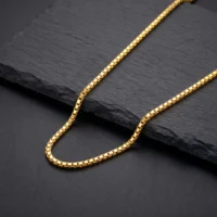 زنجیر میرول شاین ضخیم زرد گلستانه ZG056