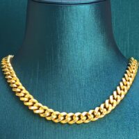 زنجیر کارتیه توخالی طرح ژاپنی گلستانه ZG025