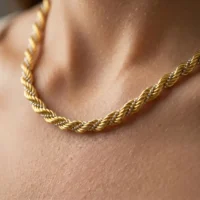 زنجیر طنابی بالچین نقره ای ZT009 - Image 2